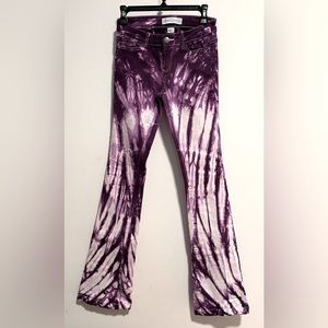 Ranch Dress’n Women’s Super Flare Jeans Tie Dye